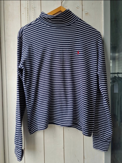 Pull col roulé marinière - L/40