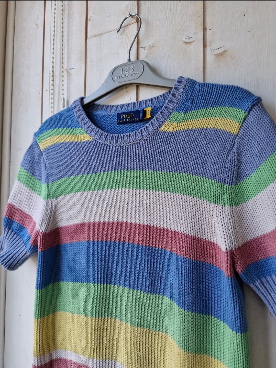 Pull manches courtes à rayures - S/36