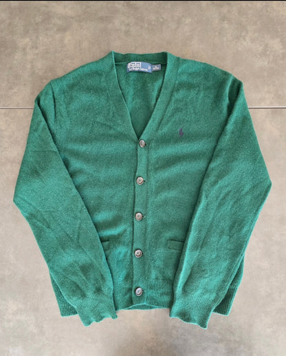 Cardigan vert foncé en laine - M