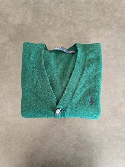 Cardigan vert foncé en laine - M
