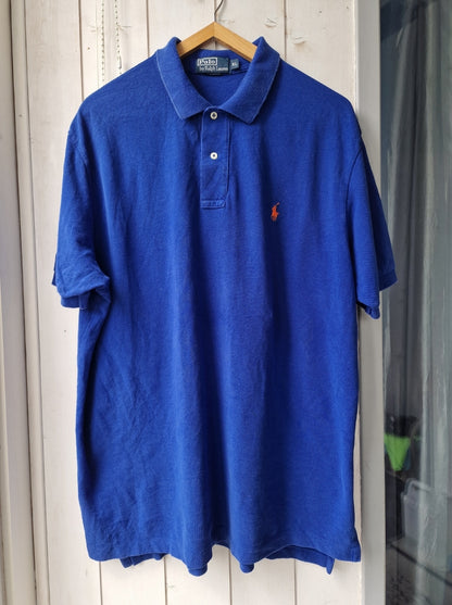 Polo bleu électrique - XL/42
