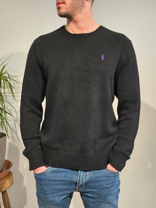 Pull en maille noir - L