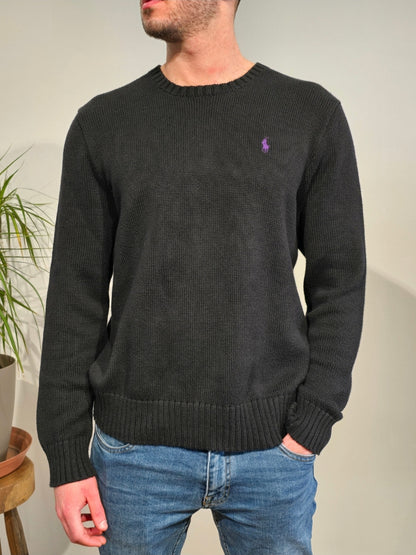 Pull en maille noir - L